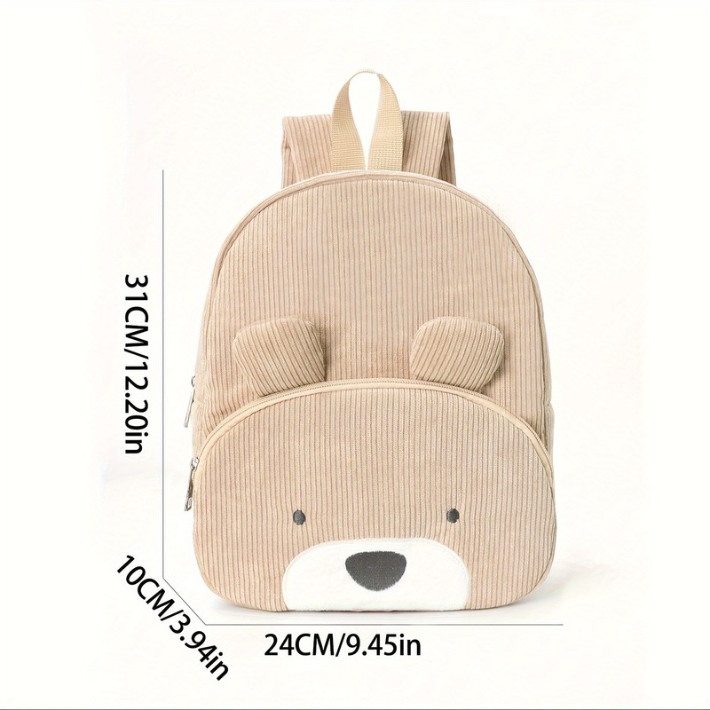 กระเป๋าเป้ผ้าลูกฟูกหมีน่ารักสำ - Canvas Backpack Casual บทวิจารณ์และราคา