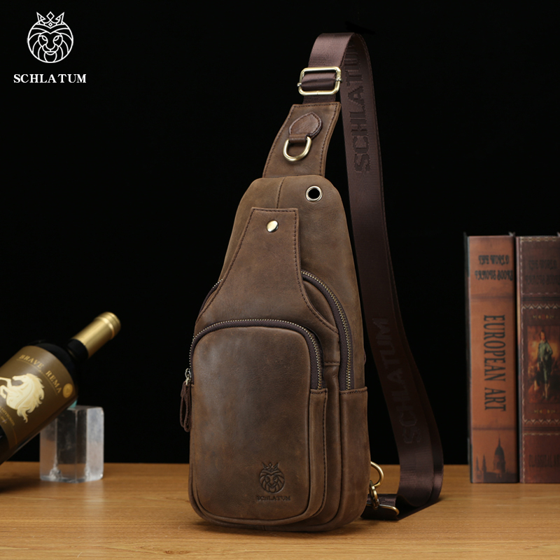 SCHLATUM 100% ของแท้กระเป๋าหนั - Leather Backpack Vintage บทวิจารณ์และราคา