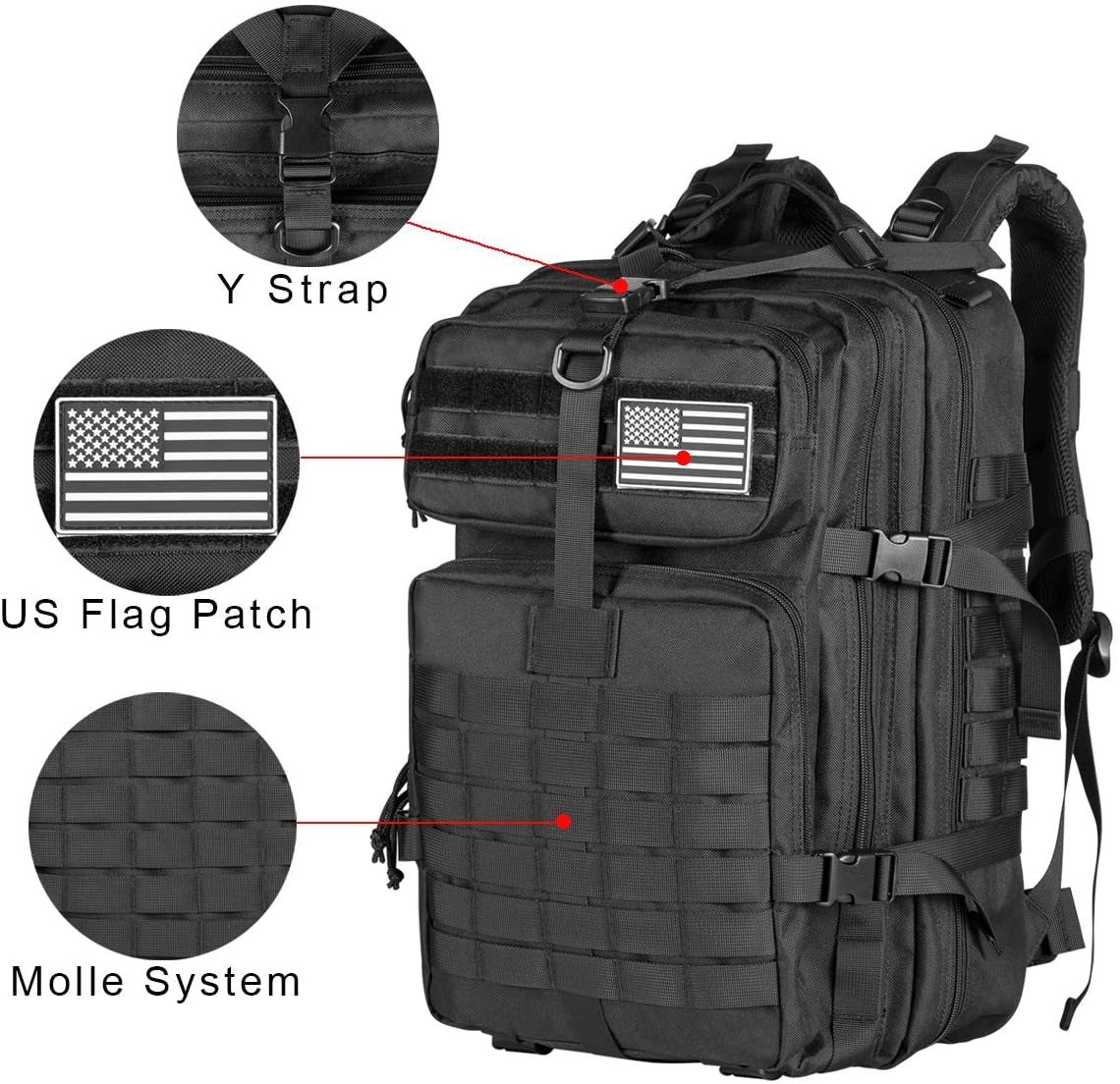 AA 60L กระเป๋าเป้สะพายหลังยุทธ - Urban Backpack Tactical บทวิจารณ์และราคา