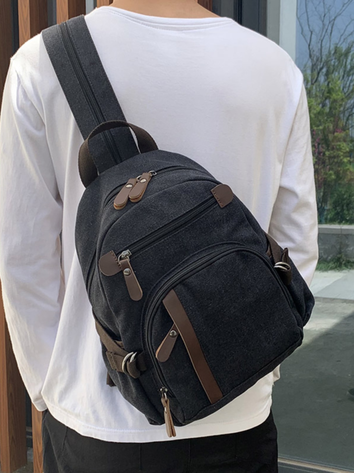 กระเป๋าเป้สะพายหลังผ้าใบขนาดเล - Canvas Backpack Casual บทวิจารณ์และราคา