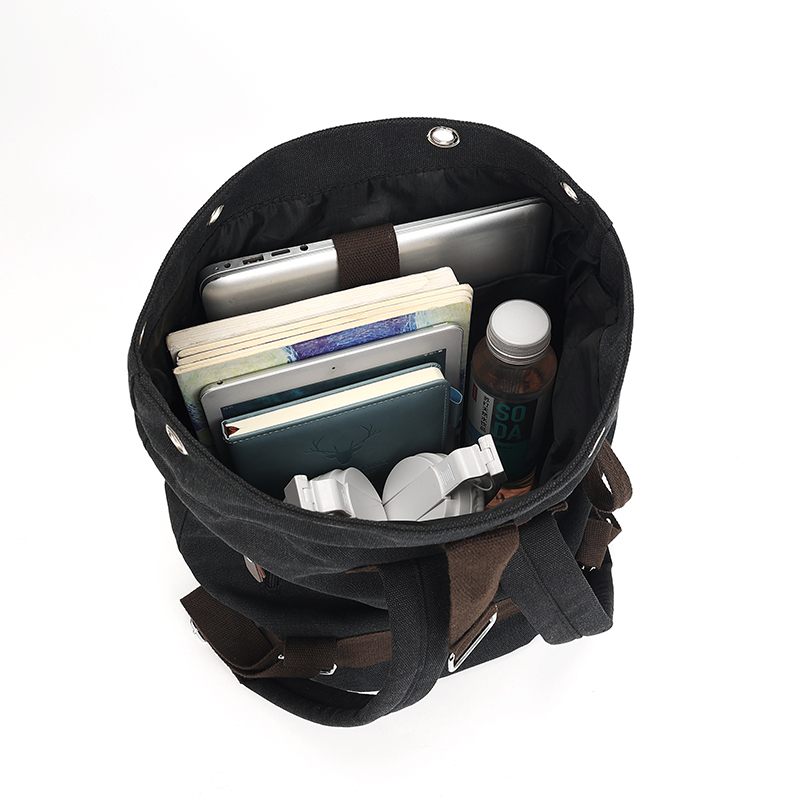 ใหม่กระเป๋าเป้สะพายหลังผ้าใบขน - Canvas Backpack Casual บทวิจารณ์และราคา
