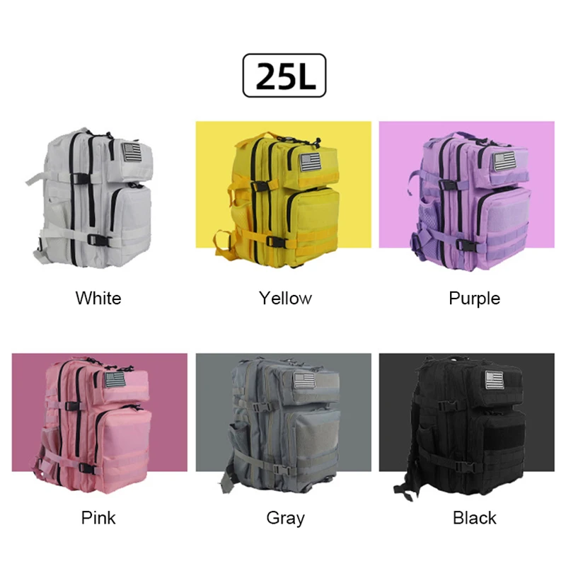 25L/45L 3Pกระเป๋าเป้สะพายหลังย - Urban Backpack Tactical บทวิจารณ์และราคา